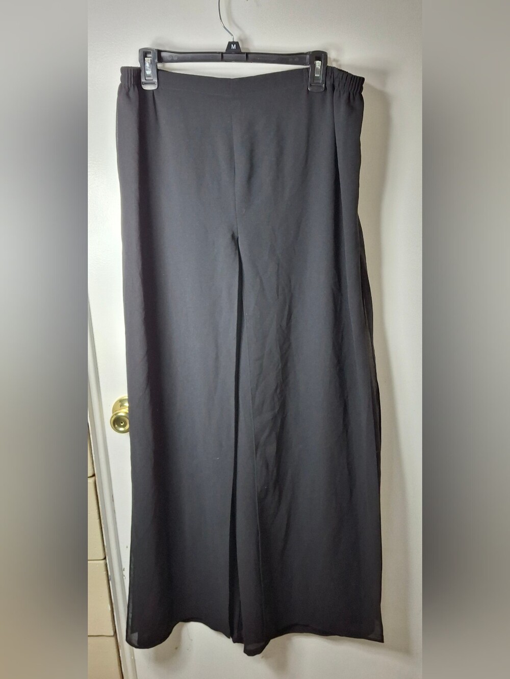Womens Minimalist Festival Bohemian Black Pants Size 16.